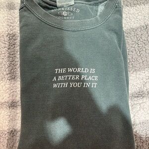 Comfort Colors Teal Sweatshirt